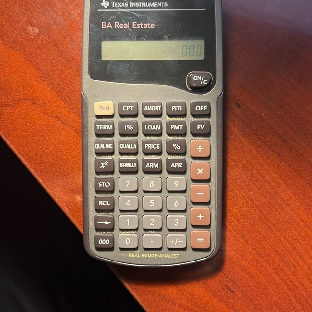 Texas Instruments BA Real Estate calculator. Used good shape